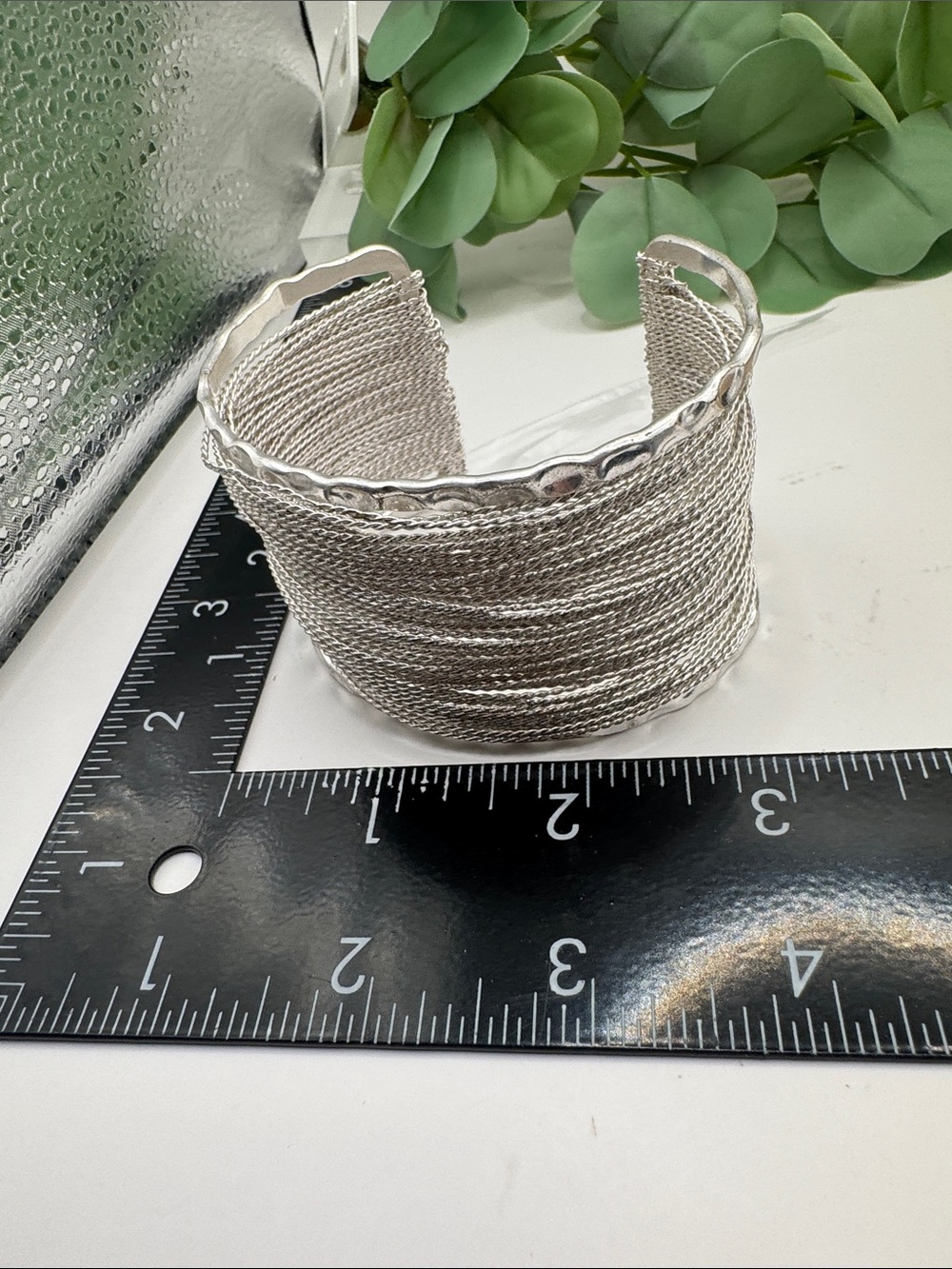 Pomina Silver Tone Multi Strand Cuff Bracelet (BR1616/1) - Picture 6 of 7
